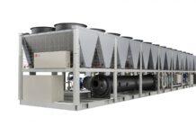 LG Launches Air-Cooled Centrifugal Chiller for AI Data Centers, Rated Up to 600 RT LG air-cooled centrifugal chiller installation for AI data-center cooling