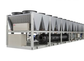 LG Launches Air-Cooled Centrifugal Chiller for AI Data Centers, Rated Up to 600 RT LG air-cooled centrifugal chiller installation for AI data-center cooling