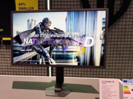 LG UltraGear G5 25G590B esports monitor on display