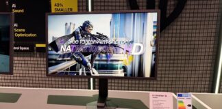 LG UltraGear G5 25G590B esports monitor on display