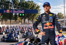 Max Verstappen Overtakes 100 Kart Racers in 14 Laps at Silverstone Max Verstappen competing in Red Bull’s Max vs 100 karting event at Silverstone