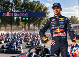 Max Verstappen Overtakes 100 Kart Racers in 14 Laps at Silverstone Max Verstappen competing in Red Bull’s Max vs 100 karting event at Silverstone