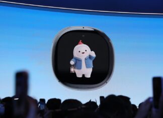 Meta’s Muse Charm Puts Its AI Assistant in a Key-Fob-Size Wearable Meta Muse Charm compact wearable with a display for a digital AI avatar.