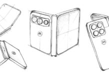 Motorola Teases Razr Fold Wide With a Broader Foldable Design Motorola teaser image showing the silhouette of the Razr Fold Wide foldable phone.