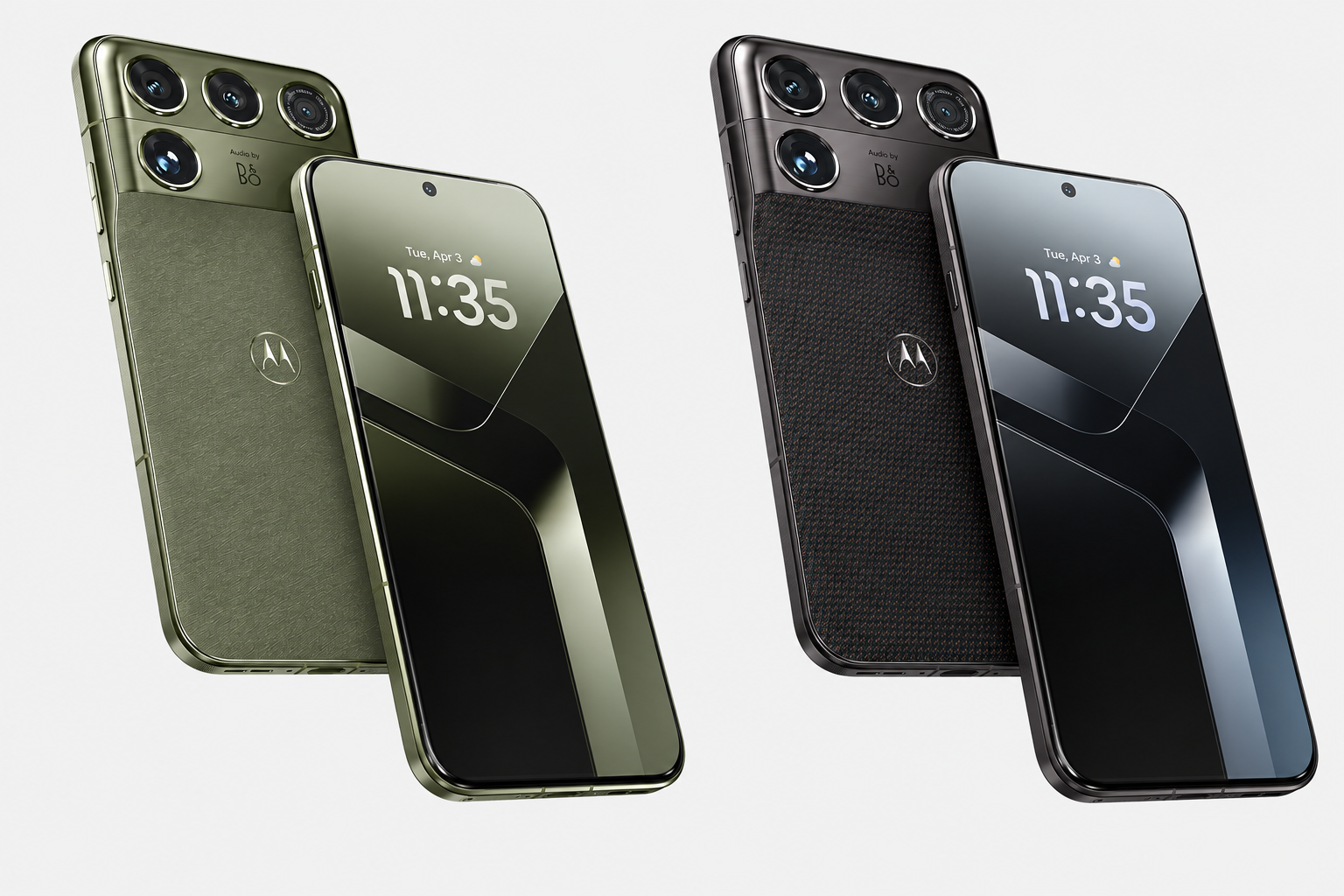 Rear view of the Motorola Signature 27 with its quad-camera array