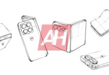 Motorola Wide Foldable Sketches Point to Passport-Style Design and Top Camera Bar Sketch of Motorola's rumored wide book-style foldable with a horizontal rear camera bar