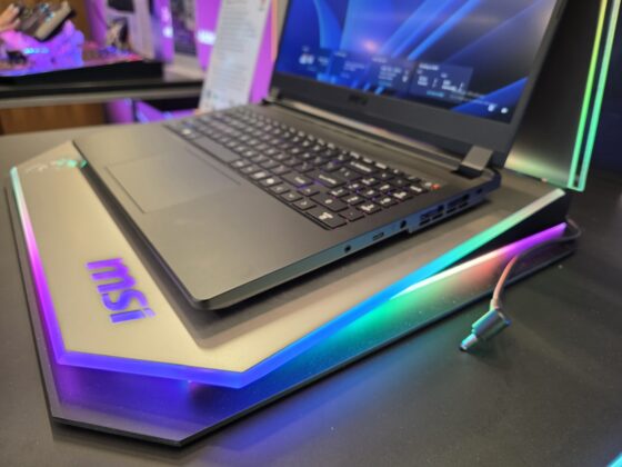 MSI Cyborg 15 Max display and keyboard