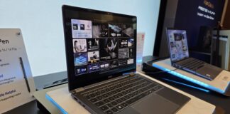 MSI Prestige 14 Flip AI+ convertible OLED laptop