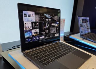 MSI Prestige 14 Flip AI+ Pairs a 14-Inch OLED With an 81Wh Battery MSI Prestige 14 Flip AI+ convertible OLED laptop