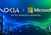 Nokia and Microsoft Link Data Suite to Fabric for AI-Driven Network Operations Nokia and Microsoft branding illustrating their telecom data and AI partnership