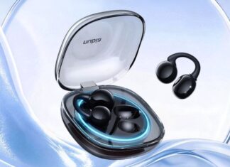 Nubia LiveClip 2 open-ear wireless earbuds and charging case