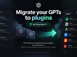 OpenAI Custom GPT retirement announcement graphic