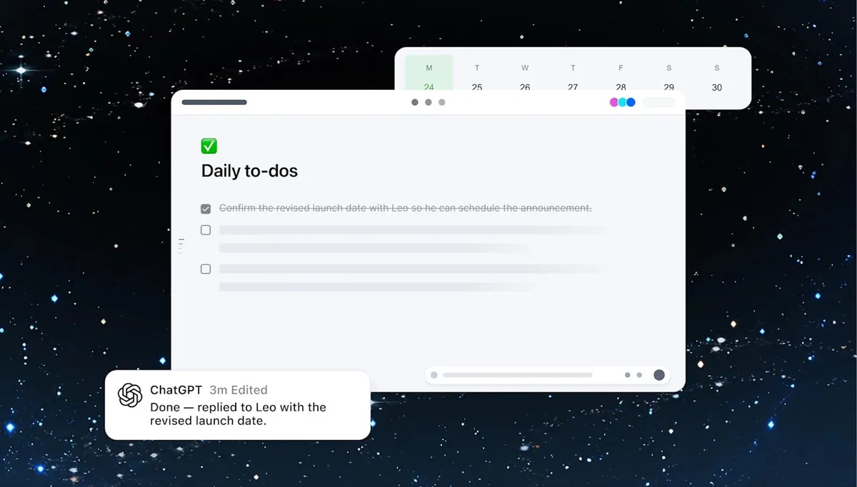 ChatGPT Space interface showing shared project content and Pages