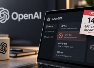OpenAI to Retire GPT-5.5 From ChatGPT and Codex on October 14 OpenAI GPT model retirement announcement graphic