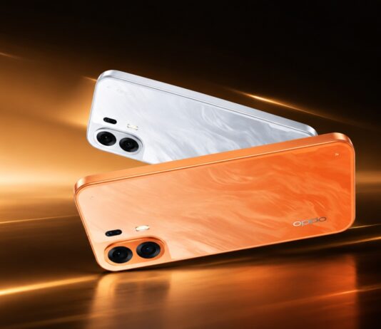 OPPO K14 Plus 5G promotional image showing the phone design