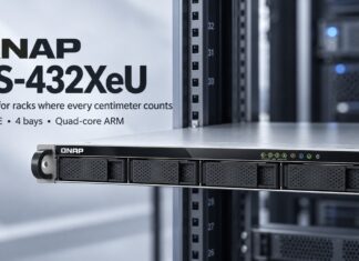 QNAP TS-432XeU Packs Four Bays and 10GbE Into a 292mm 1U NAS QNAP TS-432XeU 1U short-depth NAS