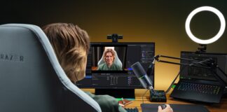 Razer Kiyo V2 Pro webcam shown from the front