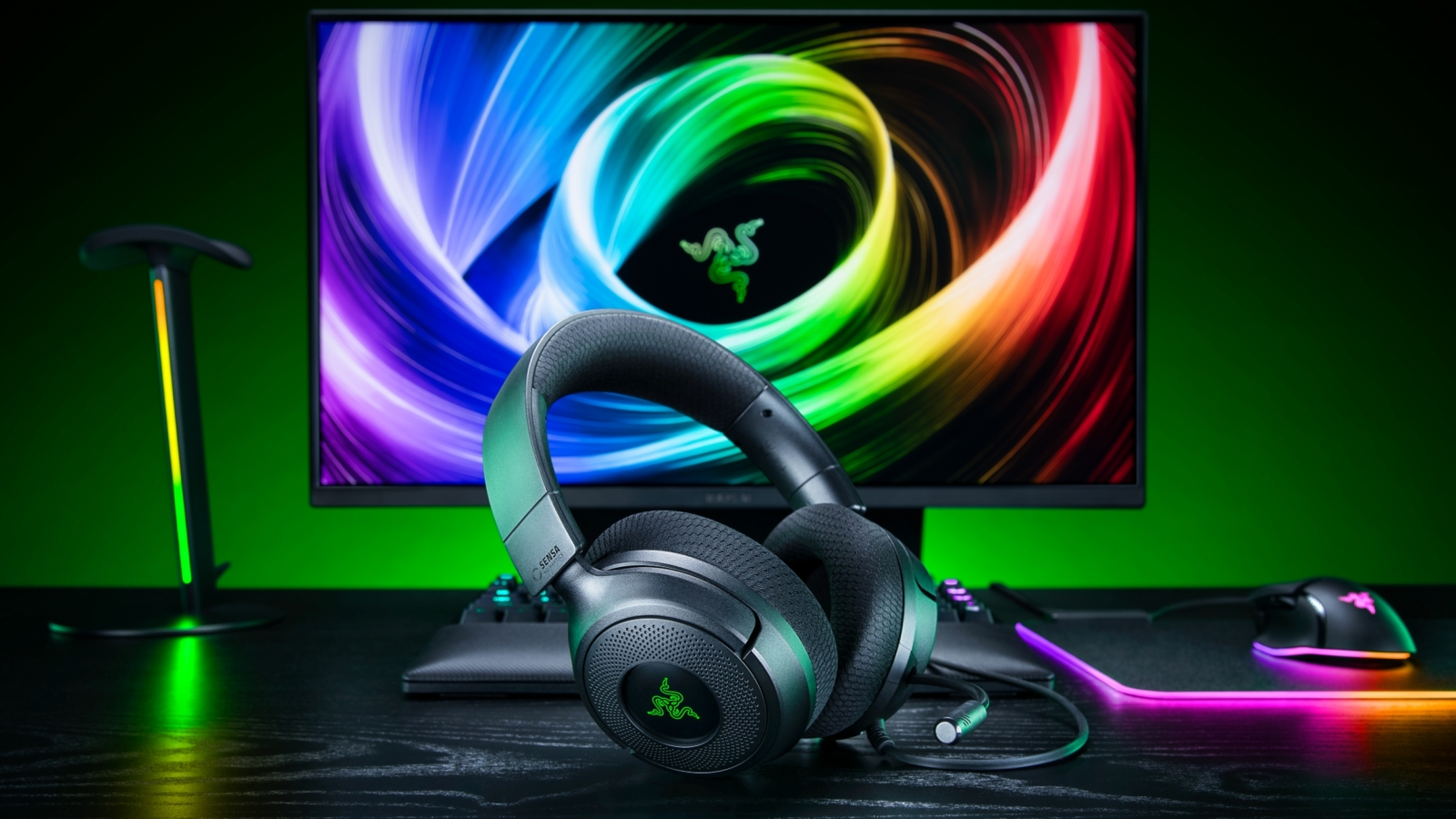 Razer Kraken V4 X Sensa HD Haptics Edition gaming headset