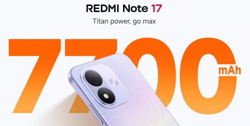 Xiaomi unveils Redmi Note 17 4G and 5G with 7,700mAh silicon-carbon batteries