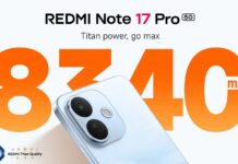 Redmi Note 17 Pro 5G launches in Europe with an 8,340mAh battery and IP68 protection Redmi Note 17 Pro 5G smartphone shown from the front and rear