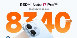 Redmi Note 17 Pro 5G smartphone shown from the front and rear