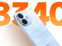 REDMI Note 17 Pro 5G smartphone shown in Sky Blue