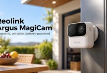 Reolink Argus MagiCam B210 Uses Magnetic Mounting and AA Batteries for Flexible Security Coverage Reolink Argus MagiCam B210 magnetic security camera