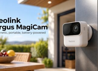 Reolink Argus MagiCam B210 Uses Magnetic Mounting and AA Batteries for Flexible Security Coverage Reolink Argus MagiCam B210 magnetic security camera