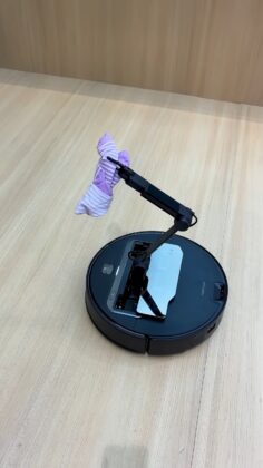 Roborock Saros Z70 robot vacuum at the Roborock IFA 2026 stand