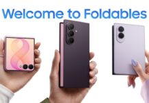 Samsung Welcome to Foldables campaign visual promoting its Galaxy Z Fold8 series