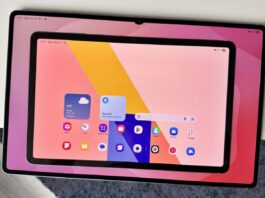 Samsung Galaxy Tab tablet shown in a promotional image