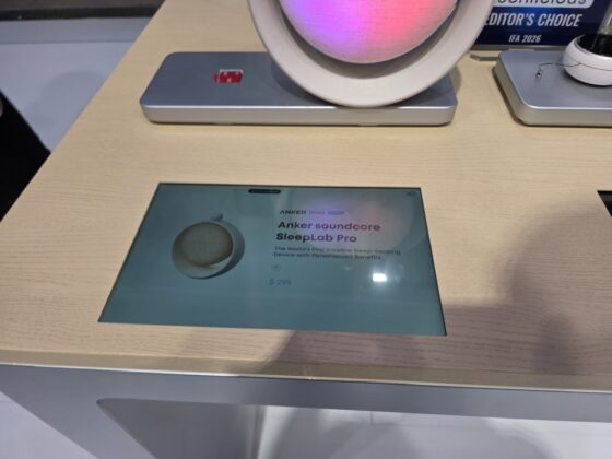 Soundcore SleepLab Pro with built-in speaker and light