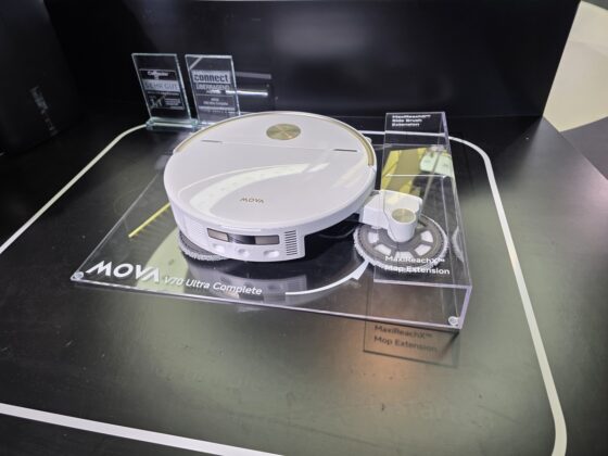 MOVA AstraX mower concept uses a robotic arm to clear its own path