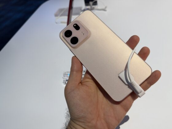 Close view of the TCL P80 Ultra rear camera system