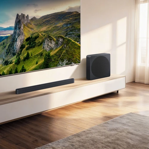 TCL Q95K soundbar system with wireless subwoofer and rear speakers