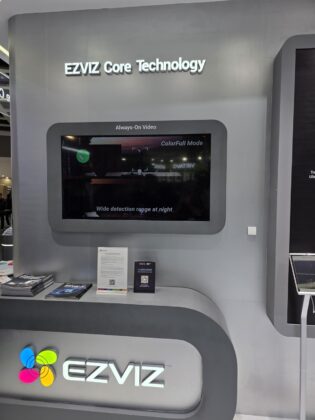 EZVIZ connected-device product display