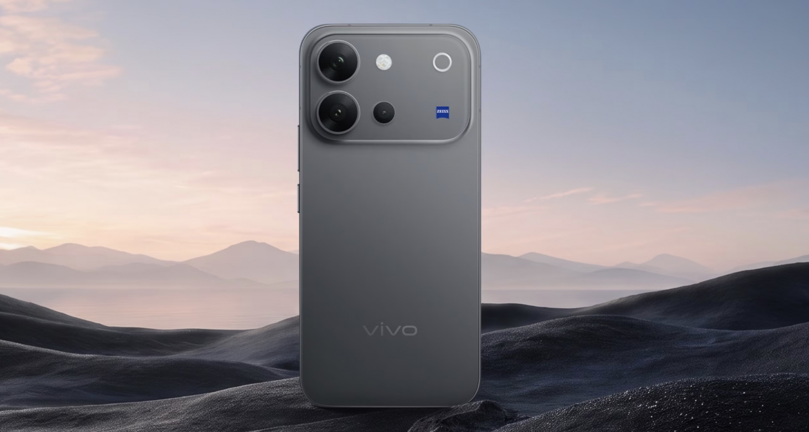 vivo V80 promotional image highlighting its 144Hz OLED display, 7,200mAh battery and ZEISS cameras
