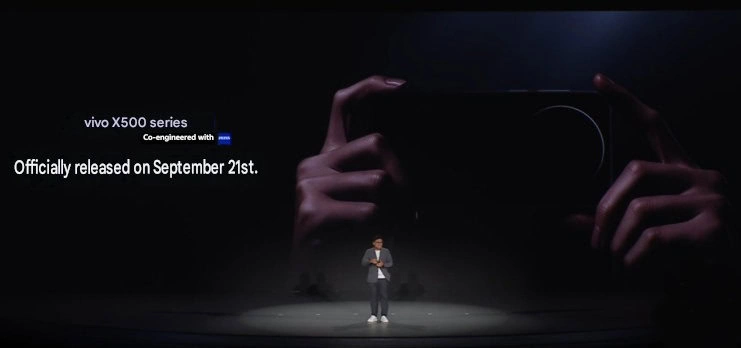 vivo X500 series promotional launch graphic
