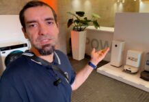 Xiaomi Mijia connected-home appliances on display