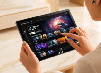 Acer Iconia Tab 11 5G tablet in slate gray