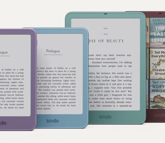 Amazon Kindle e-reader from the newly announced lineup