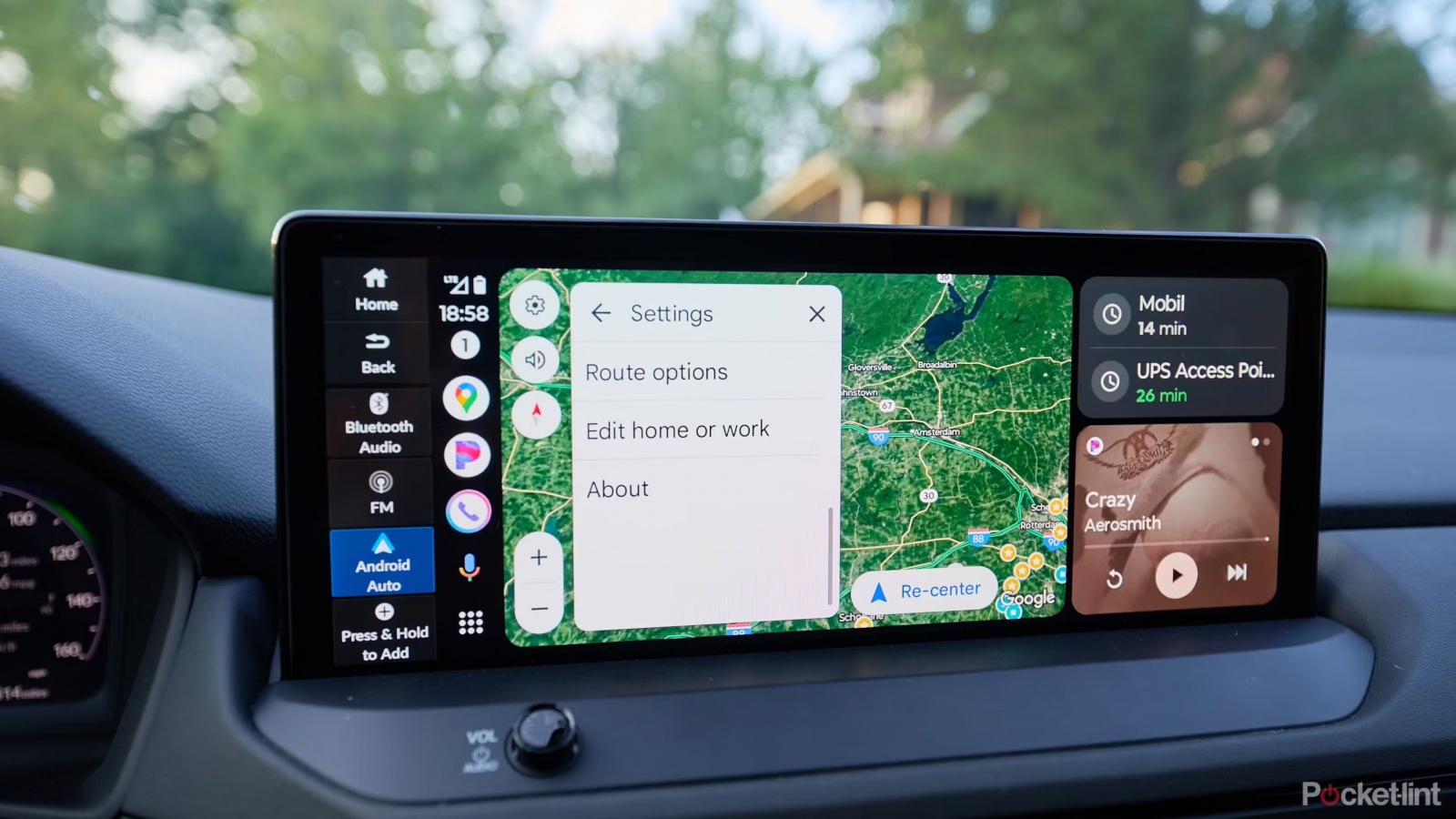 android-auto-android-auto-17-9-magic-cue-cover-a97254-001 Android Auto displayed on a vehicle infotainment screen