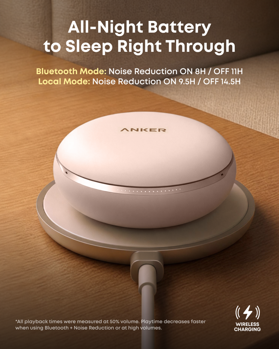 Soundcore sleep-product promotional image.