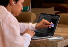 Apple MacBook Pro shown open with its display and keyboard visible
