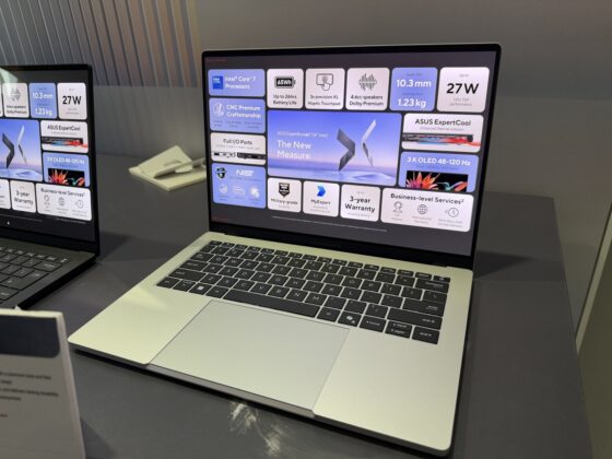 ASUS ExpertBook A7 business laptop design