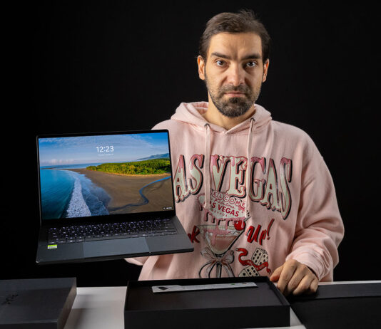 ASUS ProArt P14 laptop shown with its display open.