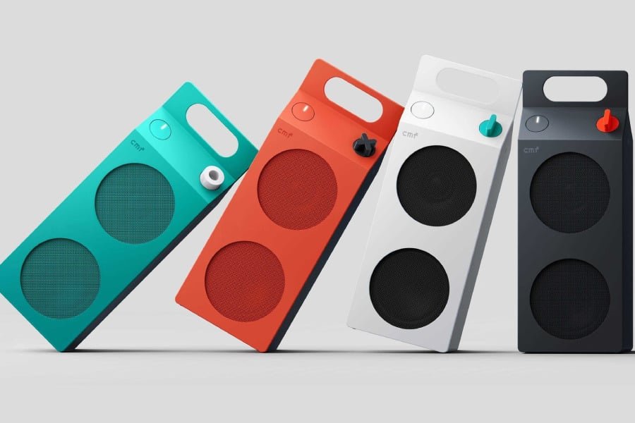 cmf-speaker-s-cmf-speaker-m-cmf-cover-a97433-001 CMF portable speaker promotional image