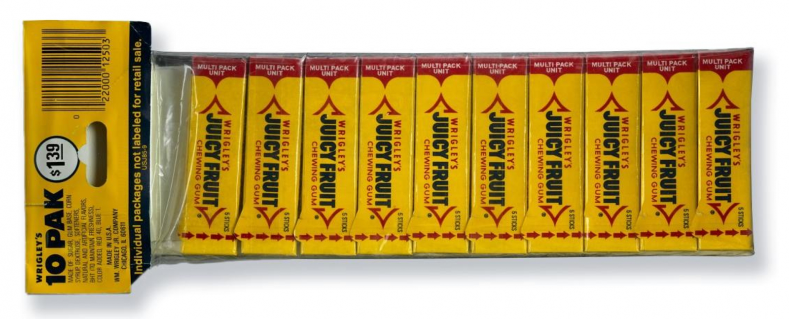 The history of Wrigley’s Juicy Fruit and the UPC barcode’s role in retail