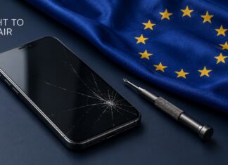 EU right-to-repair rules take effect, requiring more accessible fixes for phones and tablets Illustration of electronic-device repair tools and components