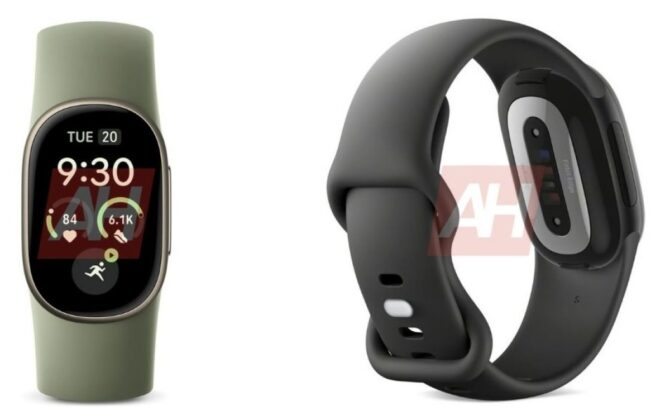Leaked Fitbit Edge fitness band shown from another angle